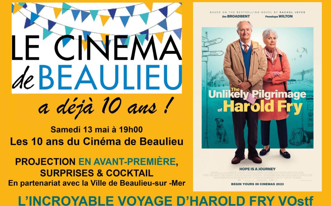 COMPLET  – Les 10 ans du cinéma – Projection en avant-première, surprises & cocktail