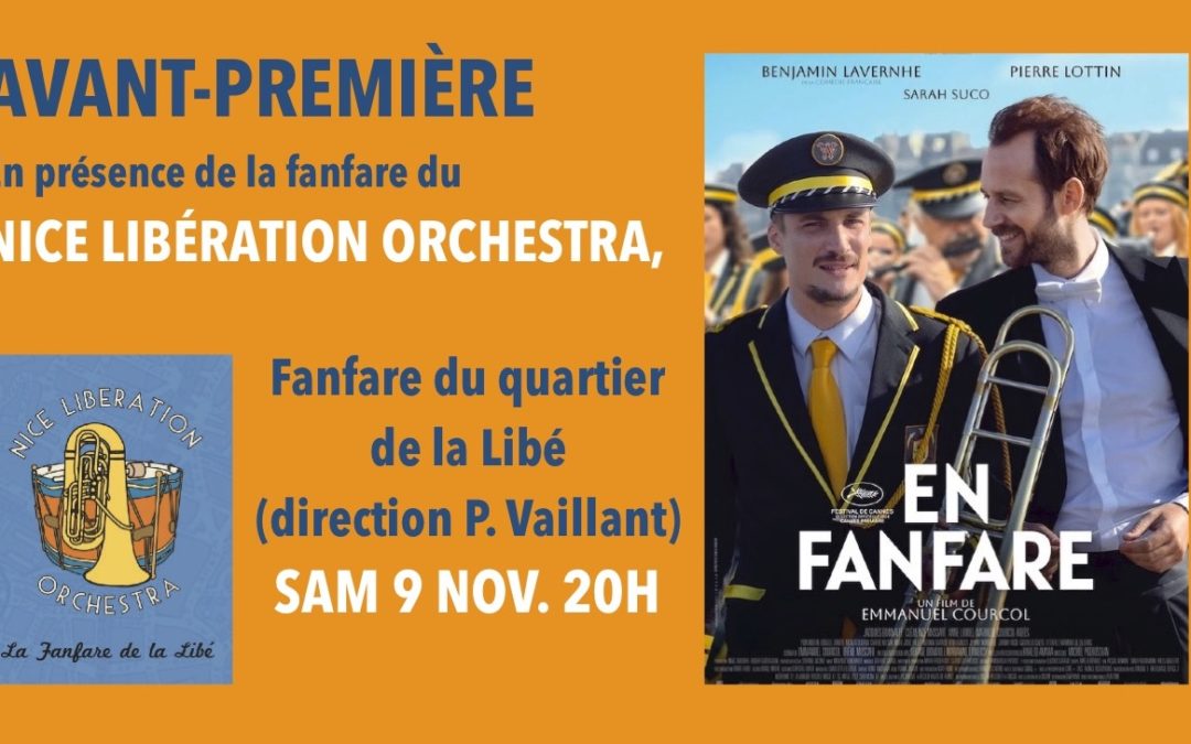 Avant-première du film EN FANFARE avec la fanfare du Nice Libération Orchestra
