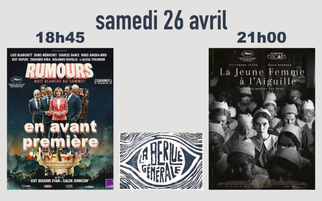 Cycle ‘La Berlue Générale’ RUMOURS , NUIT BLANCHE AU SOMMET suivi de LA JEUNE FILLE À L’AIGUILLE